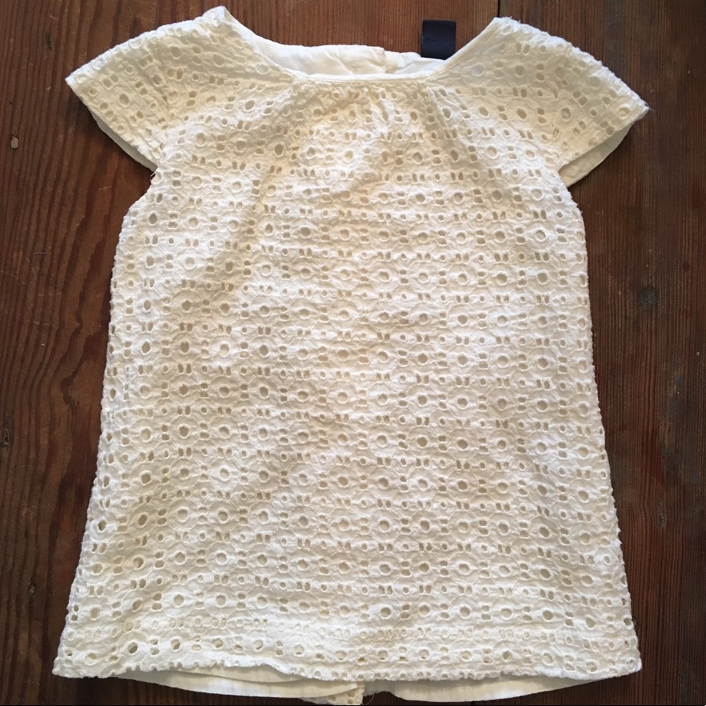 Baby Gap Eyelet Embroidered Button Down Top - 4T
